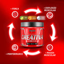 Kit Nutri Whey 900g + Creatina CarboFuel 300g + Coqueteleira Integralmedica