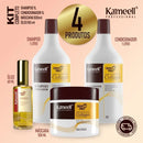 Kit Capilar Colágeno Kameell 4 Produtos - Shampoo 1L + Condicionador 1L + Máscara 500ml + Óleo 50ml