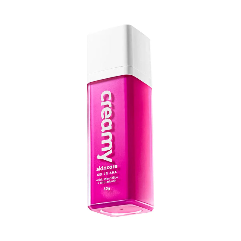 Gel Ácido Mandélico 7% AHA 30g - Peeling Noturno com Alfa-Arbutin - Creamy Skincare