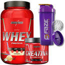 Kit Nutri Whey 900g + Creatina CarboFuel 300g + Coqueteleira Integralmedica