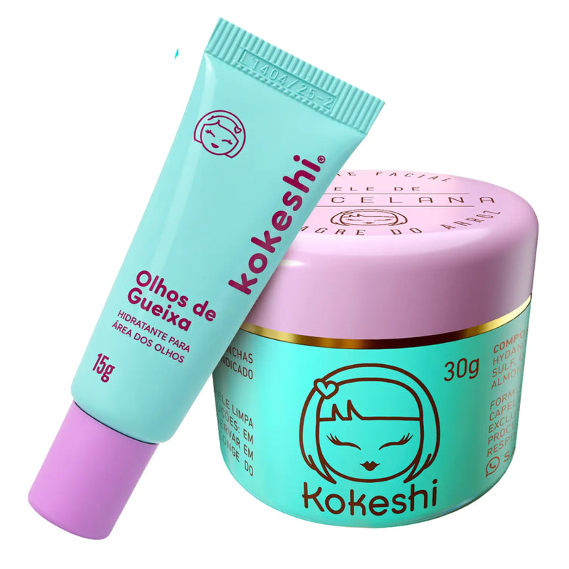Kit Hidratação Facial com Óleo de Arroz e Rosa Mosqueta - Pele + Contorno dos Olhos