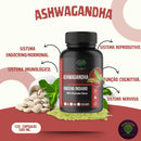 Kit Moringa + Ashwagandha Natural - 240 Cápsulas 500mg - Suplemento Natural