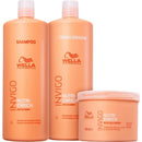 Kit Wella Invigo Nutri Enrich 3 Produtos - Shampoo 1L + Condicionador 1L + Máscara 500ml