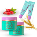 Kit Hidratação Facial Kokeshi - 4 Produtos com Óleo de Arroz e Rosa Mosqueta