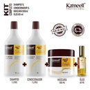 Kit Capilar Colágeno Kameell 4 Produtos - Shampoo 1L + Condicionador 1L + Máscara 500ml + Óleo 50ml