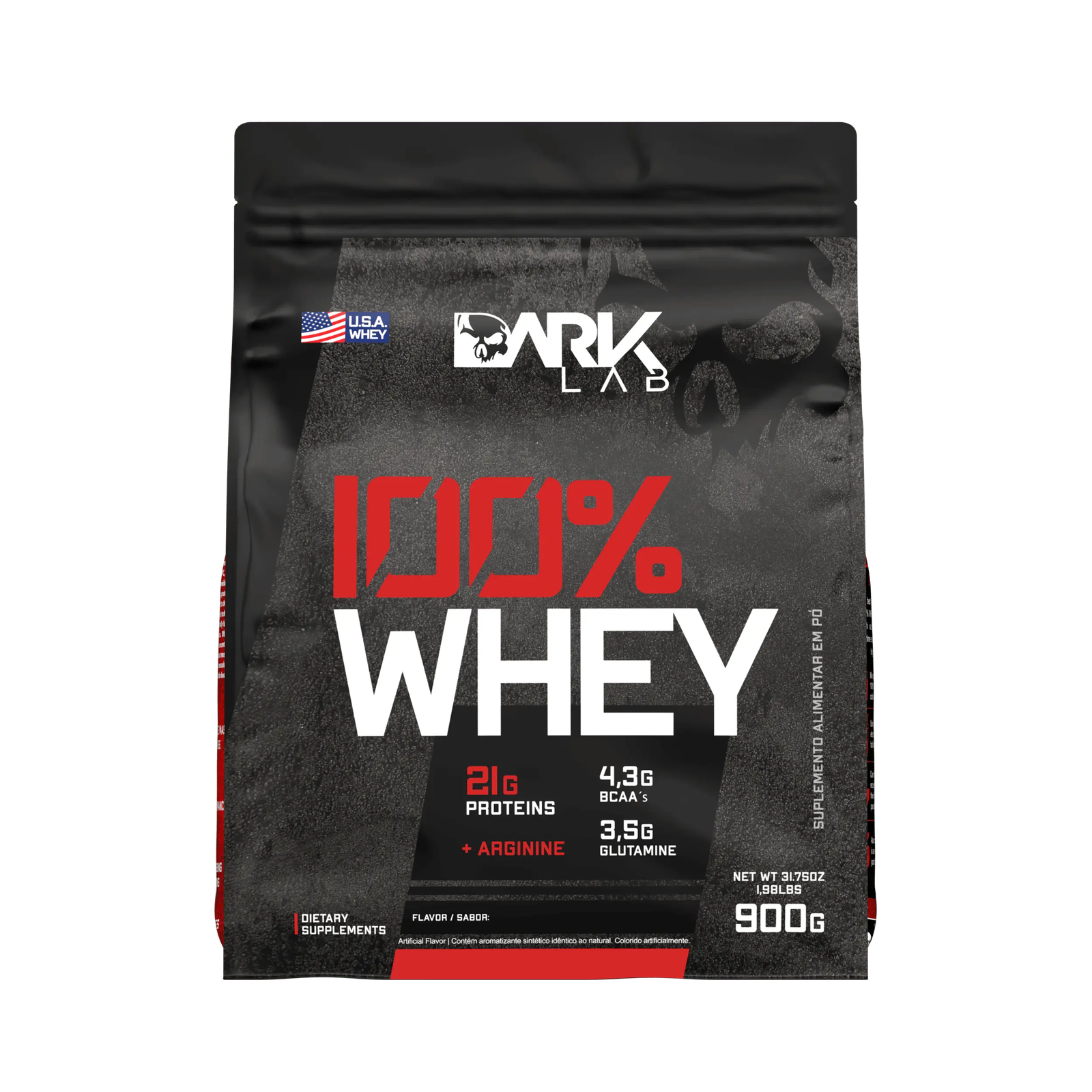 Whey Protein 100% Concentrado 900g - 21g Proteína por Dose - Dark Lab