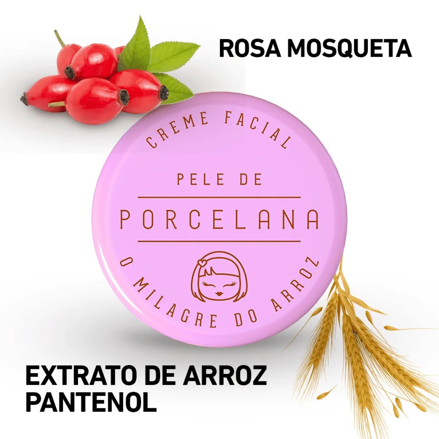 Kit Hidratação Facial com Óleo de Arroz e Rosa Mosqueta - Pele + Contorno dos Olhos - Imagem 3