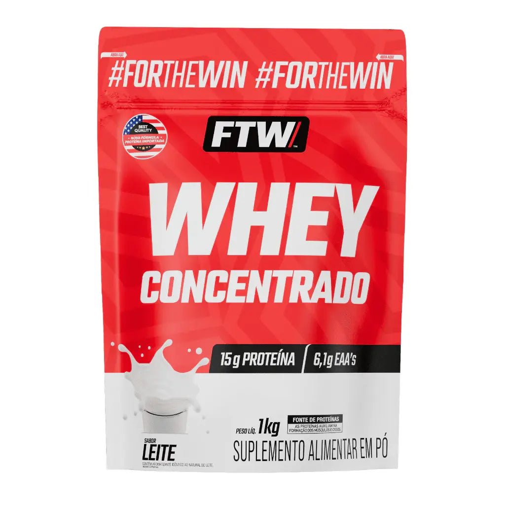Whey Protein Concentrado FTW 1kg Refil - 15g Proteína por Dose - 6 Sabores - Imagem 9