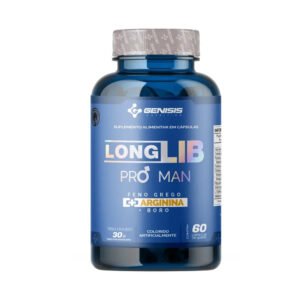 LONGLIB PRO MAN - 60 Cápsulas com L-Arginina, Boro e Feno-Grego para Circulação e Energia Masculina