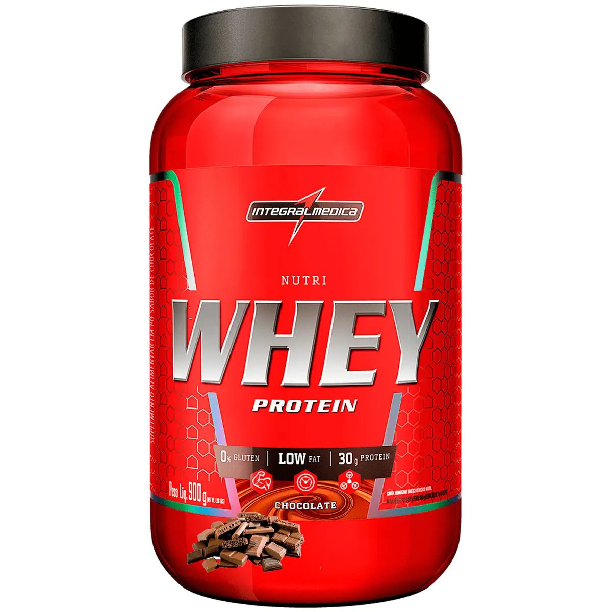 Kit Nutri Whey 900g + Creatina CarboFuel 300g + Coqueteleira Integralmedica - Imagem 2