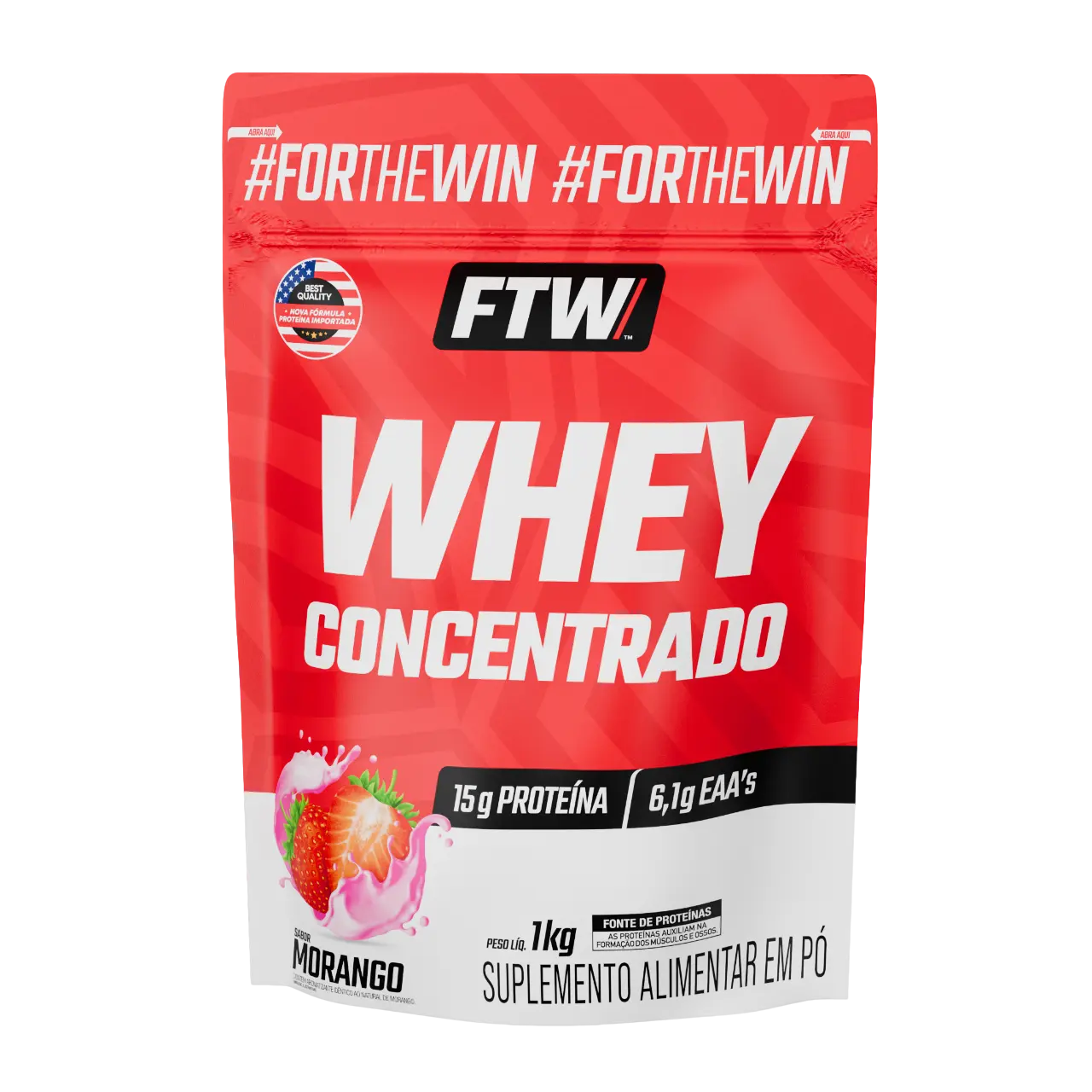 Whey Protein Concentrado FTW 1kg Refil - 15g Proteína por Dose - 6 Sabores - Imagem 5