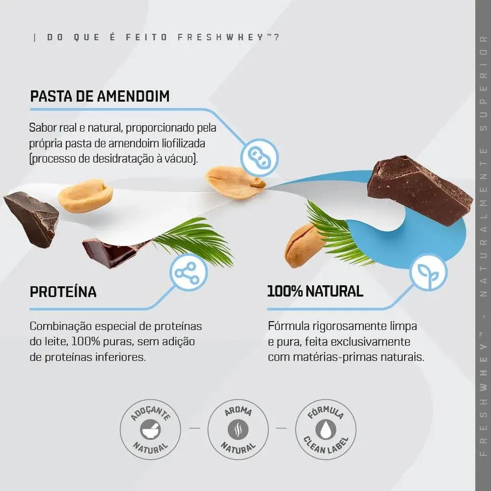 Fresh Whey Sabor Frutas Vermelhas 900g DUX - Proteína Sem Glúten - Imagem 6