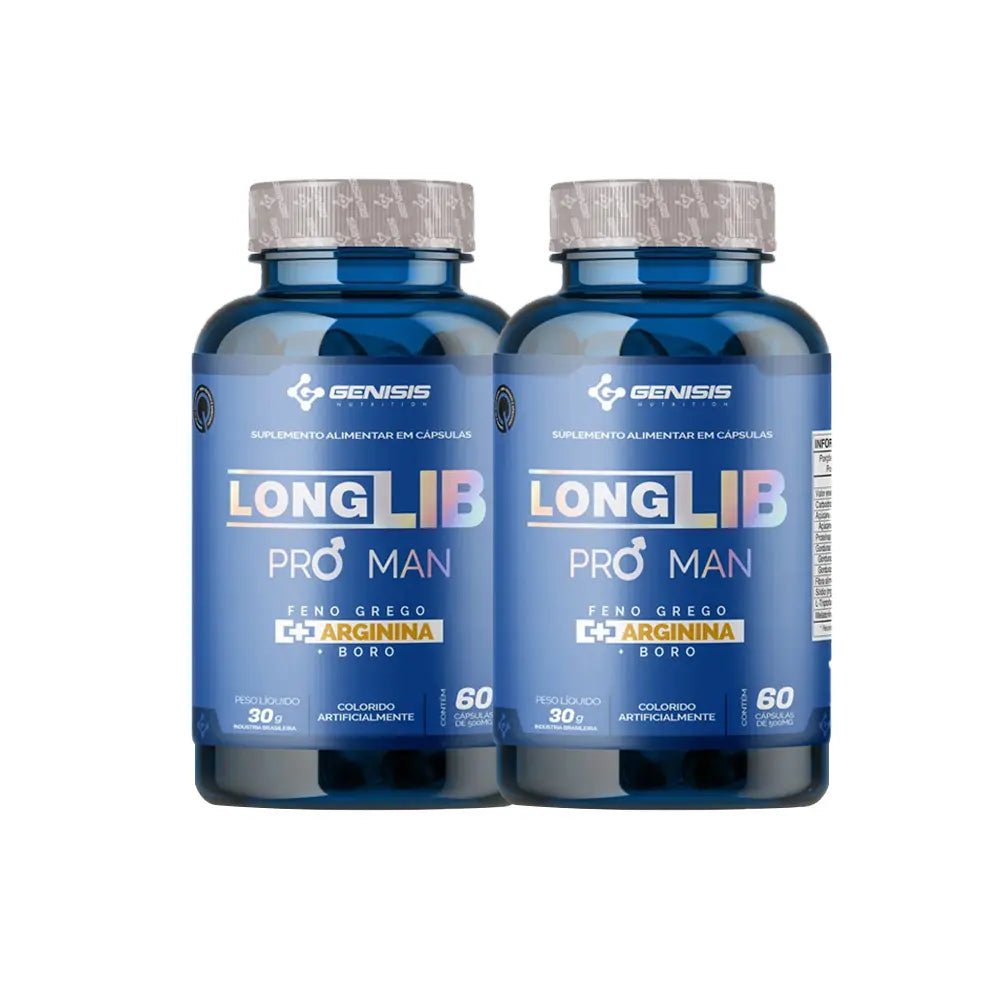 LONGLIB PRO MAN - 60 Cápsulas com L-Arginina, Boro e Feno-Grego para Circulação e Energia Masculina - Imagem 8