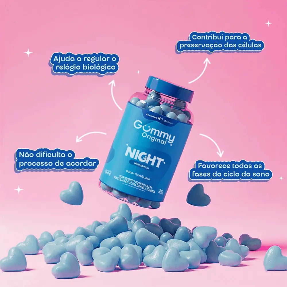 Kit 3 Gummy Original: Night + Hair One + Vitamina D - Suplementos para Sono, Cabelo e Imunidade - Imagem 2