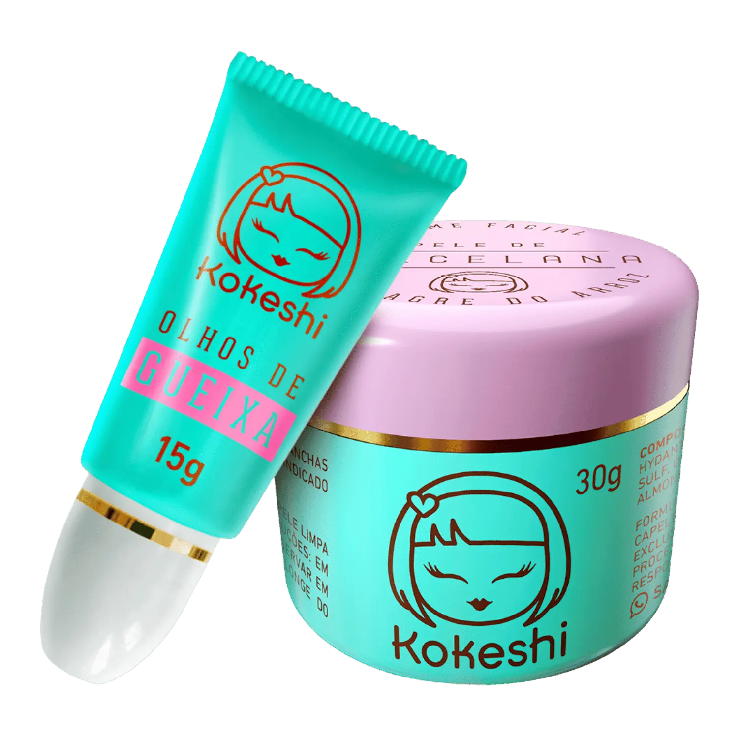 Kit Hidratação Facial com Óleo de Arroz e Rosa Mosqueta - Pele + Contorno dos Olhos - Imagem 7