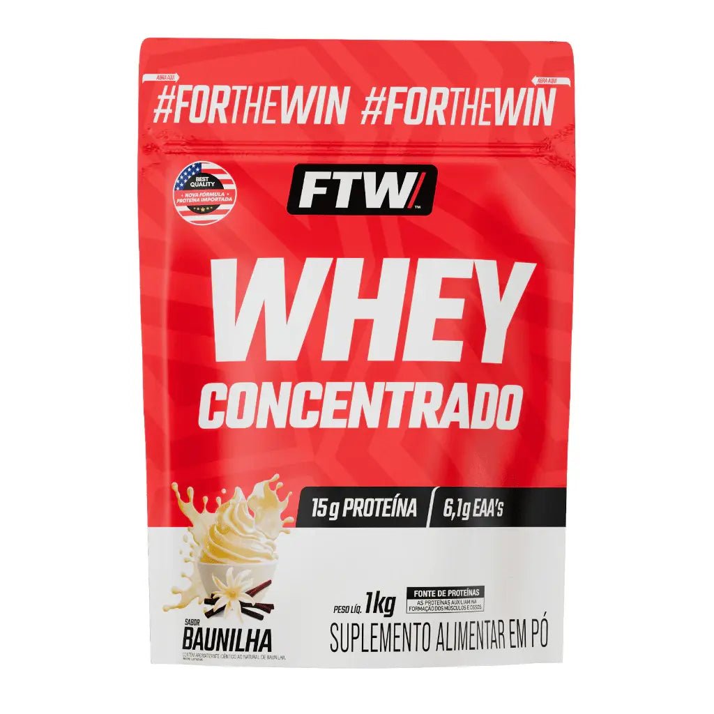 Whey Protein Concentrado FTW 1kg Refil - 15g Proteína por Dose - 6 Sabores - Imagem 7