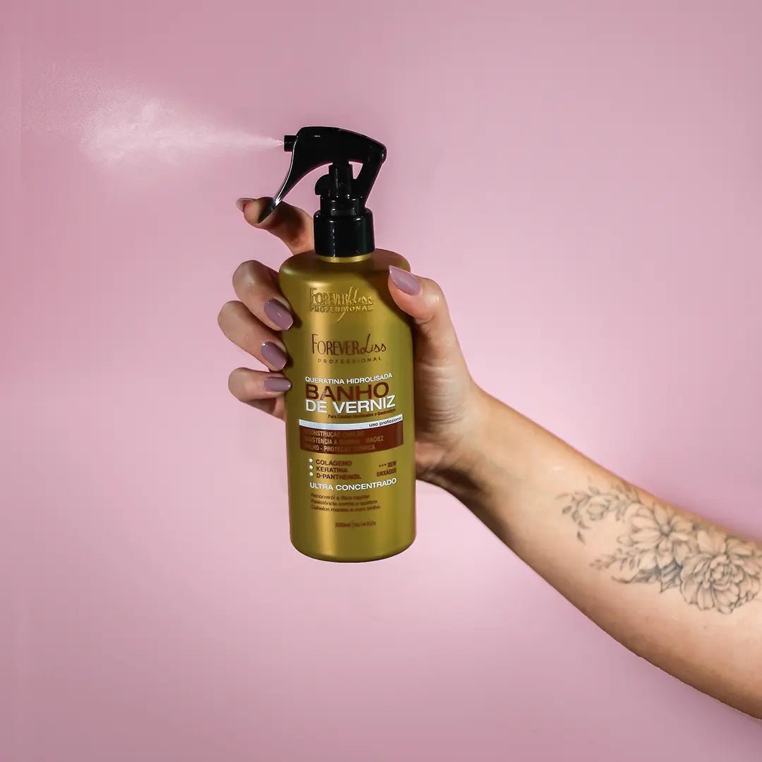 Kit Banho de Verniz Completo Forever Liss 6 Produtos Tratamento Capilar - Imagem 6