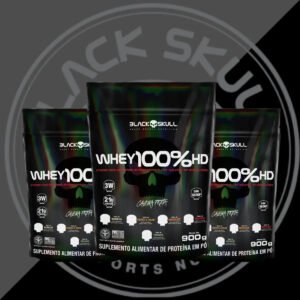 Alternative view of Whey Protein 100% HD Refil 900g Blackskull - 3 Tipos de Proteína WPC WPI WPH