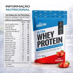 Alternative view of Whey Protein Shark Pro Ultra 907g - Mix Proteico com Vitaminas e Minerais