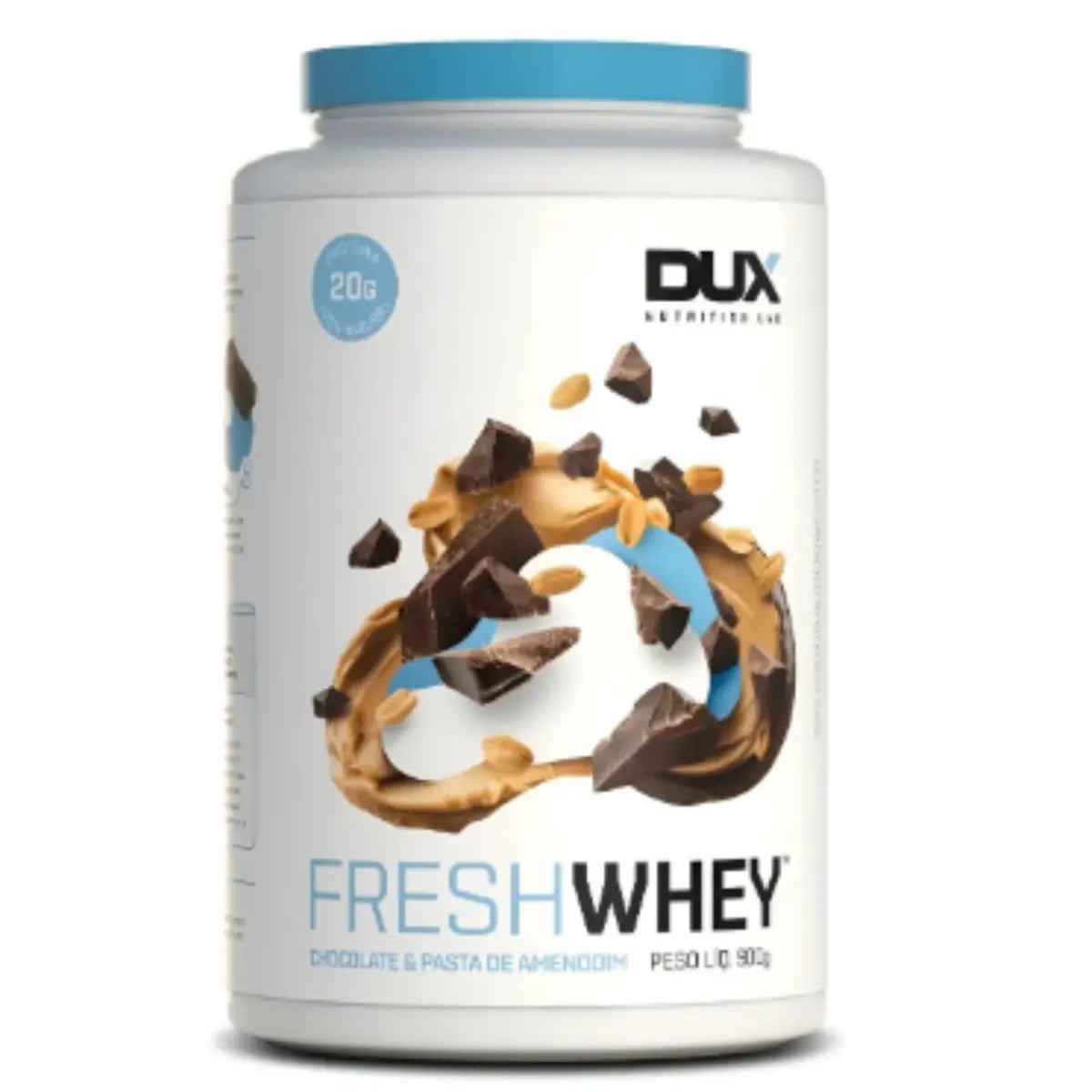 Fresh Whey Chocolate + Pasta de Amendoim 900g - Suplemento Proteico Dux