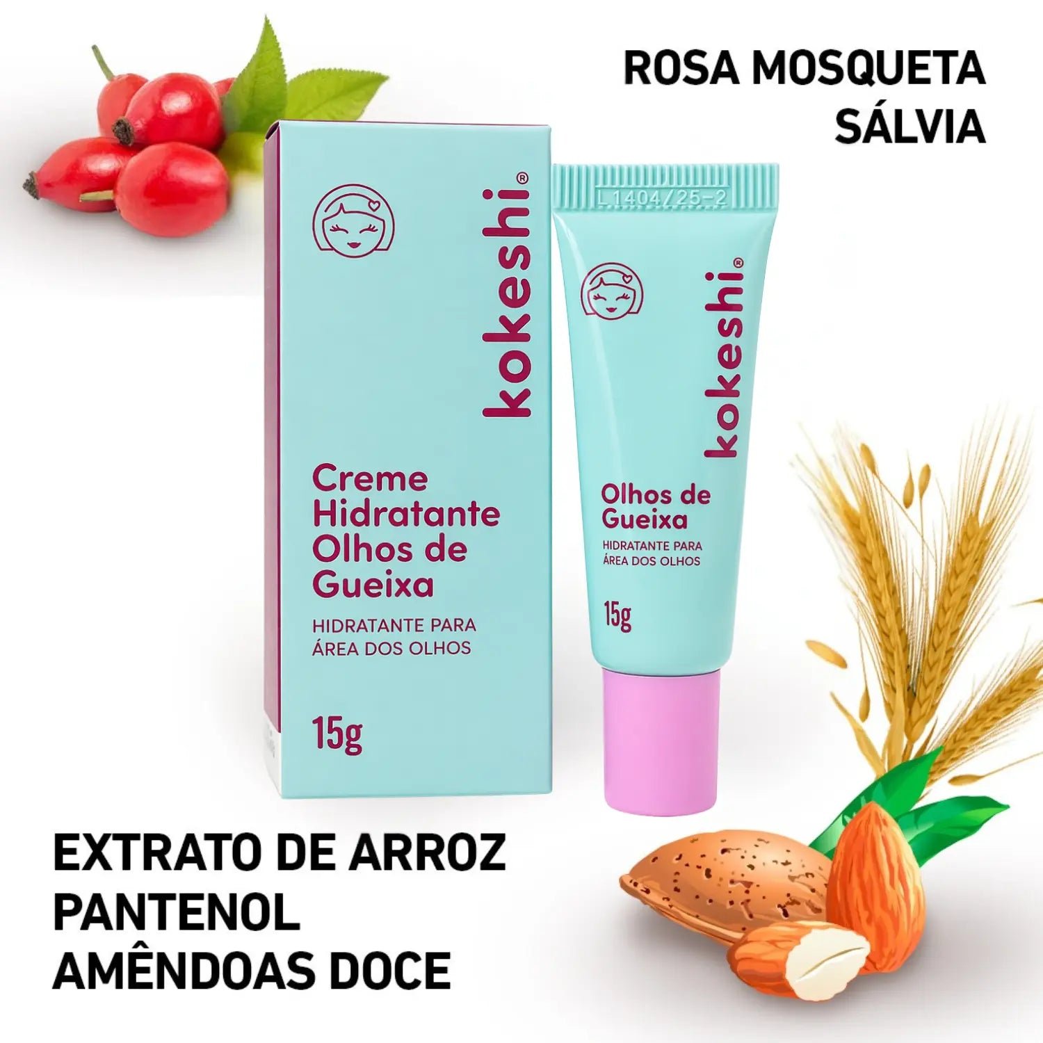 Kit Hidratação Facial Kokeshi - 4 Produtos com Óleo de Arroz e Rosa Mosqueta - Imagem 3